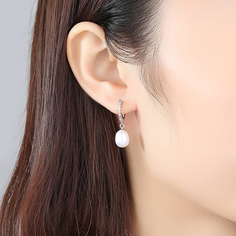 Sterling Silver, Freshwater Pearl Earrings - Saverah Village