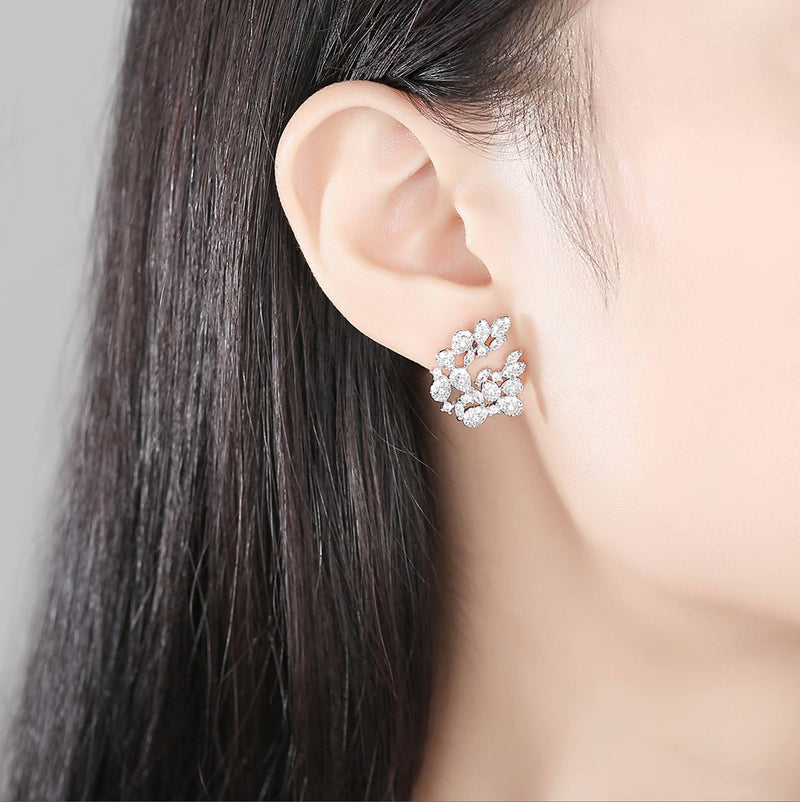 Silver Big Stud Earrings - Saverah Village