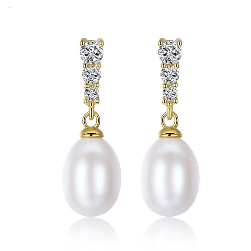 Sterling Silver Natural Pearl Earring & Necklace Set - Saverah Village